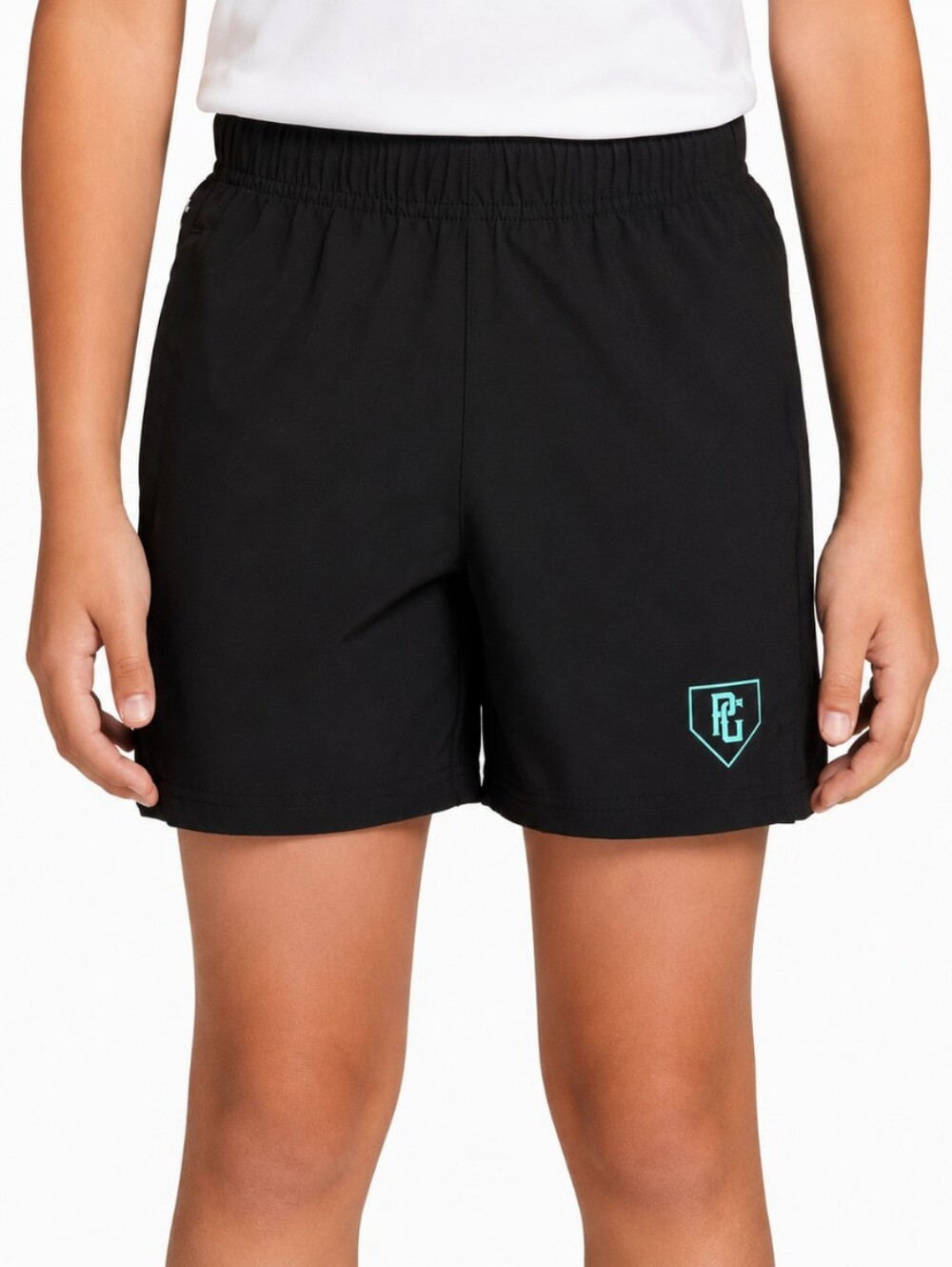 PERFECT GAME 5" Showcase Shorts Black Baseball Boys Size Medium 10-12 Estimated